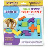 Brightkins Brain Teaser Treat Puzzle Dog Toy