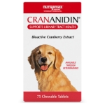 Nutramax Crananidin Cranberry Extract Urinary Tract Health Supplement for Dogs